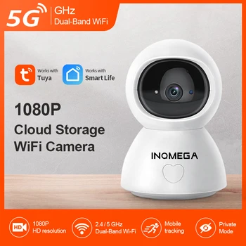 INQMEGA Tuya Inteligent 5G Wifi Camera Home Camere de supraveghere Wireless ip Cam cu Modul de Confidențialitate pentru Copil de Sprijin de Start Google Alexa