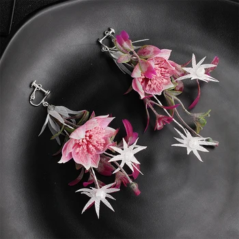 Miallo mai Nou Moda Artificiale Flori Violet de Mireasa, Cercei Mireasa domnisoarele de Onoare Cercel Cercei pentru Femei