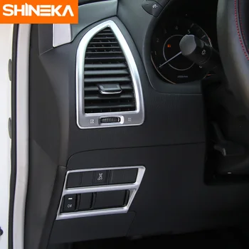 SHINEKA mai Bune Vânzări Auto Capul Întrerupător Capac Decorativ Cadru Garnitura pentru Nissan Patrol 2017 ABS, Accesorii Auto