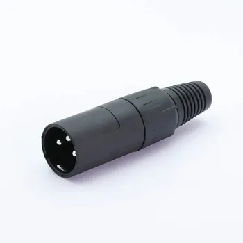 10BUC/lot 3 Pin XLR de sex Masculin Conector de Plastic Coajă Microfon MIC Adaptor XLR Cablu Termininal Audio Conector de Sârmă