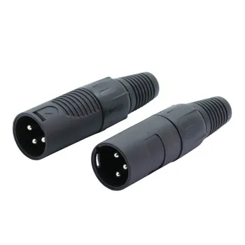 10BUC/lot 3 Pin XLR de sex Masculin Conector de Plastic Coajă Microfon MIC Adaptor XLR Cablu Termininal Audio Conector de Sârmă