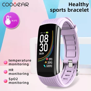 2021 Brățară Inteligent Ceas rezistent la apa Temperatura de Ritm Cardiac Sănătate Tracker de Fitness Sport Pedometru Cadouri pentru Femei Barbati copii