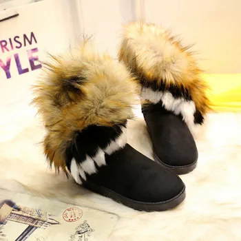 Mstacchi Femei Iarna Zapada Ghete 2020 Nou Design Fund Plat De Pluș În Țină De Cald Non-Alunecare Clasice Doamnelor Pantofi Botas Para Mujer