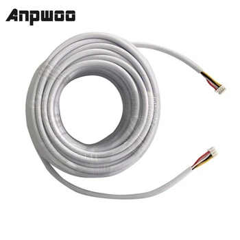 ANPWOO 15M 20M 30M 50M AVVR 4 Core Sârmă 4*0.12 fir de Cupru pentru Cablu Video Interfon, Video interfon Sonerie, Interfon Cablu