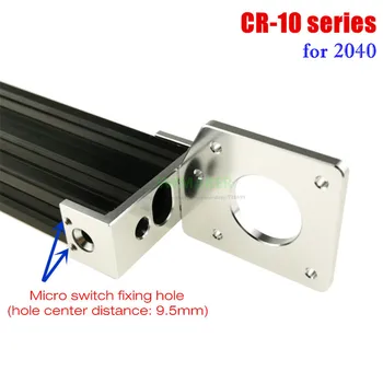 1buc CR 10 CR-10S series All metal axa Y motor suport fix/bretele negru pentru 2040 profil Creality imprimantă 3D piese