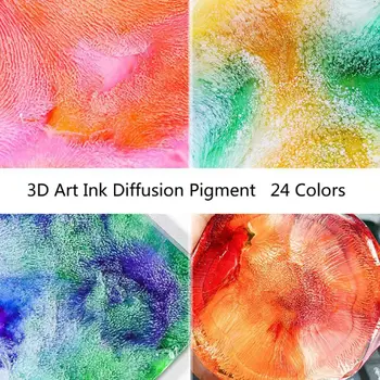14 Culori 10ML Arta de Cerneală Alcool Rasina de Pigment Kit de Rășină Lichidă Colorant Vopsea de Cerneală de Difuzie UV Rășină Epoxidică a Face Bijuterii