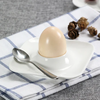 2 buc alb Ceramic Ceașcă de Ou Creative micul Dejun Ou Titularul Practice Ou de Ou Raft pătrat în formă de ou gadget-uri de bucătărie ou mucegai