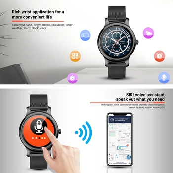 Bluetooth apel R2 Smartwatches Heart rate Monitor de presiune sanguina control de la Distanță Ceas Memento Fitness tracker Inteligent Ceas Sport