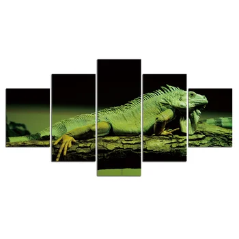 Wall Art Print Postere Si Printuri Panza Pictura Culori Abstracte Șopârlă Chameleon 5 Panoul De Imagine Decor Acasă