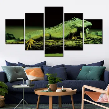 Wall Art Print Postere Si Printuri Panza Pictura Culori Abstracte Șopârlă Chameleon 5 Panoul De Imagine Decor Acasă