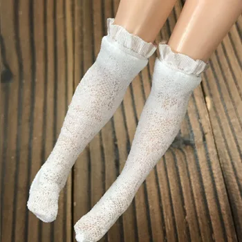 5pairs/lot Ciorapi de Dantelă pentru Blythe 1:6 Papusa Șosete Pentru Barbie Coapsei Deasupra Genunchiului Ciorap Pentru Blyth Momoko OB Azone 1/6 Papusa