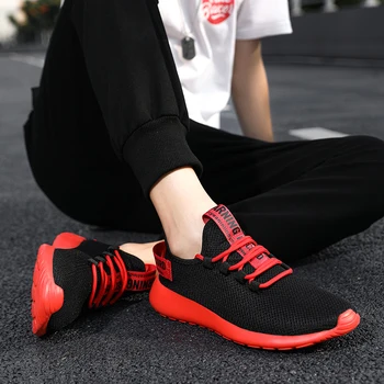 Damyuan Toamna New Sosire 2020 Mens Casual Pantofi de Sport cu Talpa de Cauciuc de sex Masculin Confortabil Usor de Pantofi 46 Dimensiune Mare Roșu pentru Low Adidasi