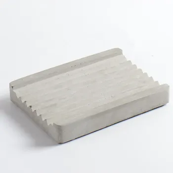 Nicole Silicon Mucegai Beton Dreptunghiulare Săpun Vas Dreptunghiular cu Dunga Manual de Ciment Mucegai