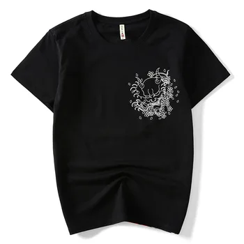 HZIJUE Vara Moda Barbati tricou Diavol Mic Print Cotton Hip Hop de Baseball Jersey T-shirt Barbati marimea M-4XL
