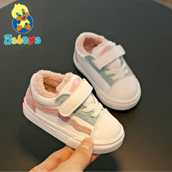Baby Pantofi de Iarna Fata de Boot Toddler Pantofi de Iarna de Cald, Plus Catifea 2020 Nou 1-10 Ani Baiat Copii Bumbac Pantofi pentru sugari bocanci