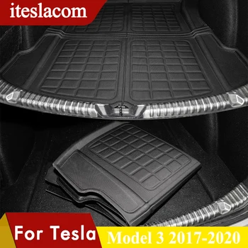 Masina Mat Pentru Tesla Model 3 Fata&Spate Portbagaj Pad TPE rezistent la apa, Non-alunecare de Marfă Tava Portbagaj Covorase Pentru Tesla Model 3 Accesorii
