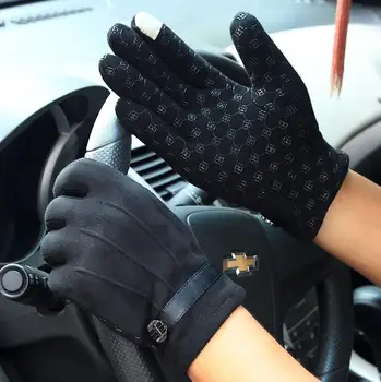 Barbati toamna iarna îngroșa cald touch ecran mănuși de sex masculin se ingroase garnitură de conducere de iarnă mănuși de echitatie R445