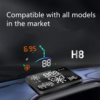 H8 navigare GPS universal HUD heads-up display auto digital car proiecție inteligente de măsurare a vitezei