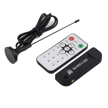 USB2.0 Digitale DVB-T DST + DAB + FM HDTV TV Tuner Receptor Stick HIJ RTL2832U + R820T Gratis Verzending