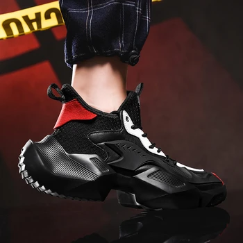 2019 Nouă Tendință Om Mare De Top Adidași Bărbați Pantofi De Deformare Mașină Casual Zapatillas Hombre Plus Dimensiune 46 Impermeabil De Mers Pe Jos De Pantofi
