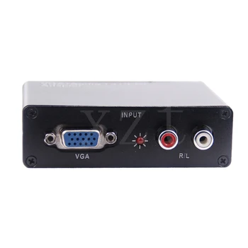 2017 mai Noi PC, Laptop, Computer Analog VGA la HDMI HDTV Converter+R/L Audio Stereo cu Putere Plăci cu ieșire Audio