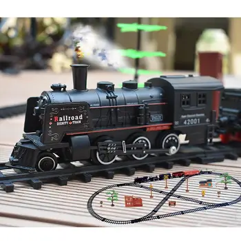Simulare Clasic Tren De Jucărie Tren Mic Retro Tren Cu Aburi Set De Jucării