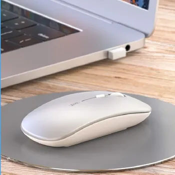 Biroul de Mouse-ul fără Fir Mouse-ul de Calculator Ultra Subțire Silent Mouse Optic pentru Notebook Baterie/Acumulator de Moda Mut Soareci pentru Laptop