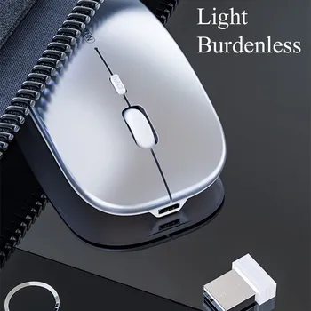 Biroul de Mouse-ul fără Fir Mouse-ul de Calculator Ultra Subțire Silent Mouse Optic pentru Notebook Baterie/Acumulator de Moda Mut Soareci pentru Laptop