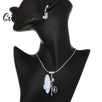 Cring la Modă Coco Cheie de Forma Pandantiv Coliere pentru Femei de Moda de Cristal Aliaj Lanț Cravată Colier cu Lanț de Șarpe Vânzare Fierbinte Cadouri