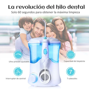 TINTON VIAȚA FC-169 FDA Apă se spăla pe dinți Cu 7 Sfaturi Electric Irigator Oral folosește ață Dentară 600ml Capacitate de Igienă Orală Pentru Familie