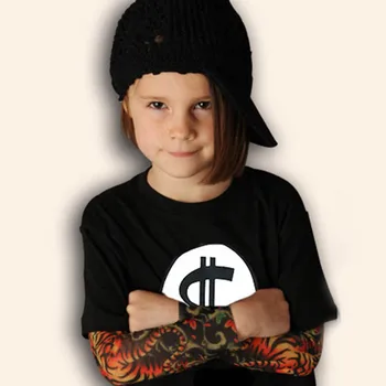 Baieti Maneca Lunga Topuri Noutate Tatuaj T-Shirt Pentru Baieti Primavara Toamna Pentru Copii Tricouri De Bumbac Pentru Copii Băiat Tricou Copil Haine