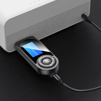KEBIDU 5.0 Adaptor Bluetooth Display LCD USB Wireless Bluetooth Receptor Muzica Transmițător Audio pentru PC, TV, Masina de 3,5 mm Adaptor AUX