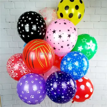 50pcs Interesant Mari Latex baloane Rotunde Toate tipurile de imprimate Nunta, Petrecere de Aniversare Fericită Sărbătoare Decorare Căsătorie Globo