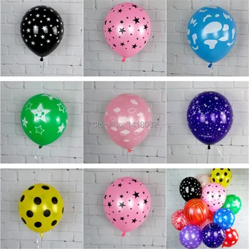 50pcs Interesant Mari Latex baloane Rotunde Toate tipurile de imprimate Nunta, Petrecere de Aniversare Fericită Sărbătoare Decorare Căsătorie Globo