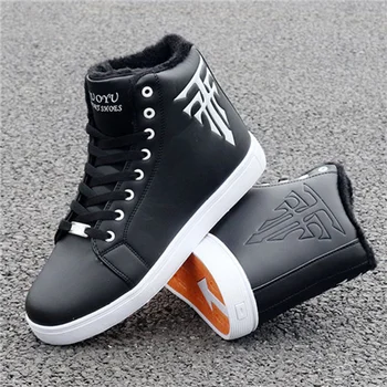Moda Pantofi pentru Bărbați de Vânzare Fierbinte Alb High-top Casual Pantofi de Panza pentru Barbati Versiunea coreeană A Tendinței Adidași Formatori Pantofi de Agrement