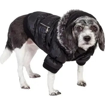 Iarna cald Câini Haine Glugă Detașabilă Câini Parka Câini de Companie Paltoane Jacheta de Îmbrăcăminte pentru Câini de Pluș Chihuahua XS S M L Xl 2XL