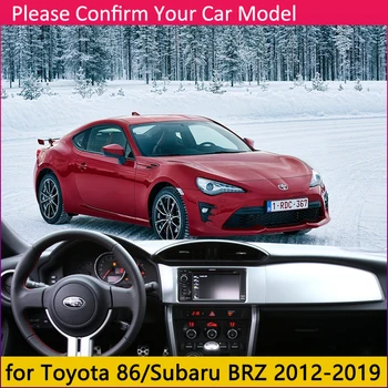 Pentru Toyota 86 GT86 FT86 Scion FR-S Subaru BRZ 2012~2019 Anti-Alunecare Mat tablou de Bord Dash Pad Acoperire Parasolar Dashmat Accesorii 2018