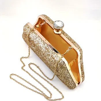 2019 mai Nou stil de culoare de Aur din Africa de pantofi și sac set Mijlocul toc design italian de pantofi cu sac de potrivire cel mai bun de vânzare doamnelor