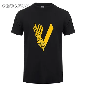 Vara Vikingii Barbati Tricou New Tipărite Vikingii T-shirt cu Maneci Scurte din Bumbac Barbati Tricouri Top Teuri de Înaltă Calitate OT-359