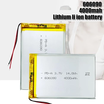 3.7 V 4000mAh 606090 Celule Litiu Li-po Baterie Li-ion Polimer Baterii pentru Tableta E-Book Powerbank PC Laptop