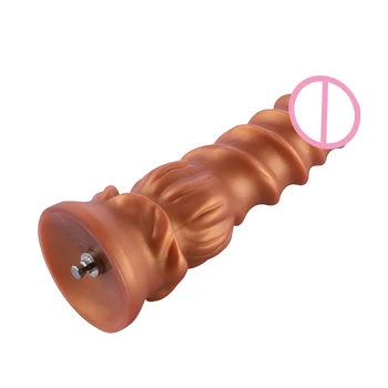Spirala femeia patrunde barbatul silicon cu nervuri vibrator pentru Hismith Premium KlicLok Mașină de Sex, lupul ventuza vibrator tentacul vibrator pentru femei