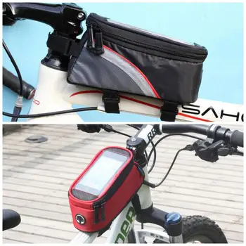 4.8 InchBicycle Fata Tub Saci De Telefon Mobil Cu Ecran Tactil Rezistent La Apa Caz Ciclism Fascicul Geantă De Șa Biciclete De Munte Accesorii