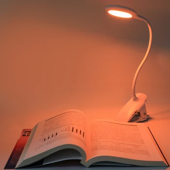 Amber de Birou Led-uri Lampă de Masă Lumină de Carte Clip de Pe Touch Comutator Estompat veioze 5 Moduri de Încărcare USB pentru studiu iluminat dormitor