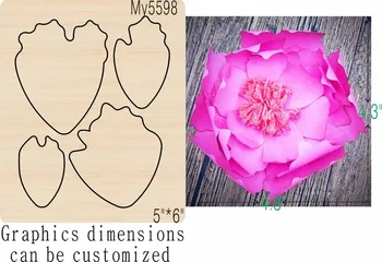 MY5598 Floare album matriță de lemn din piele matriță die-cut artizanat lucrate manual