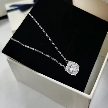 Nou, original, de Fulg de nea Colier vant rece cu diamant de lux lumina stralucitoare cadou de ziua femeii Pandantiv Colier