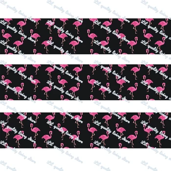 Personalizat 22mm 25mm, 38mm 75mm Flamingo tipărite grosgrain panglică 16mm fructe dușman de imprimare elastic DIY cusut panglici de 50 de metri