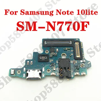 Originale conector pentru Încărcător Conector Pentru Samsung Galaxy Nota 10 Lite N770F USB Port de Încărcare de Andocare Bord cu Microfon Jack pentru Căști