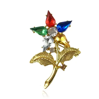 NOI OES Bijuterii Ordinul Steaua orientului Broșă de cristal personalizate de flori Pin Bijuterii Laple pin