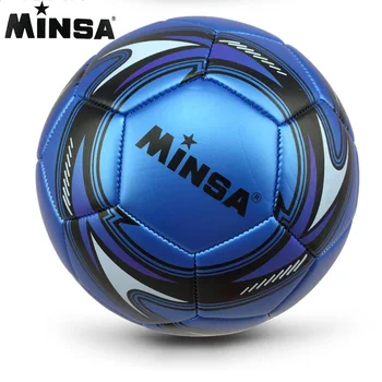 Noul Brand 2018 MINSA Standard Oficial Minge de Fotbal Marimea 5 Instruire Futebol Minge de Fotbal Meci de futbol Voetbal Bal