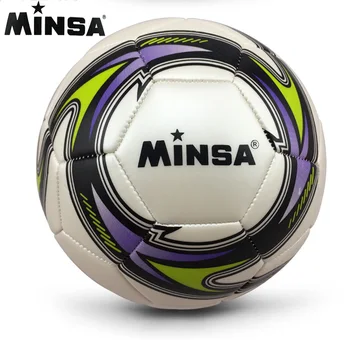 Noul Brand 2018 MINSA Standard Oficial Minge de Fotbal Marimea 5 Instruire Futebol Minge de Fotbal Meci de futbol Voetbal Bal